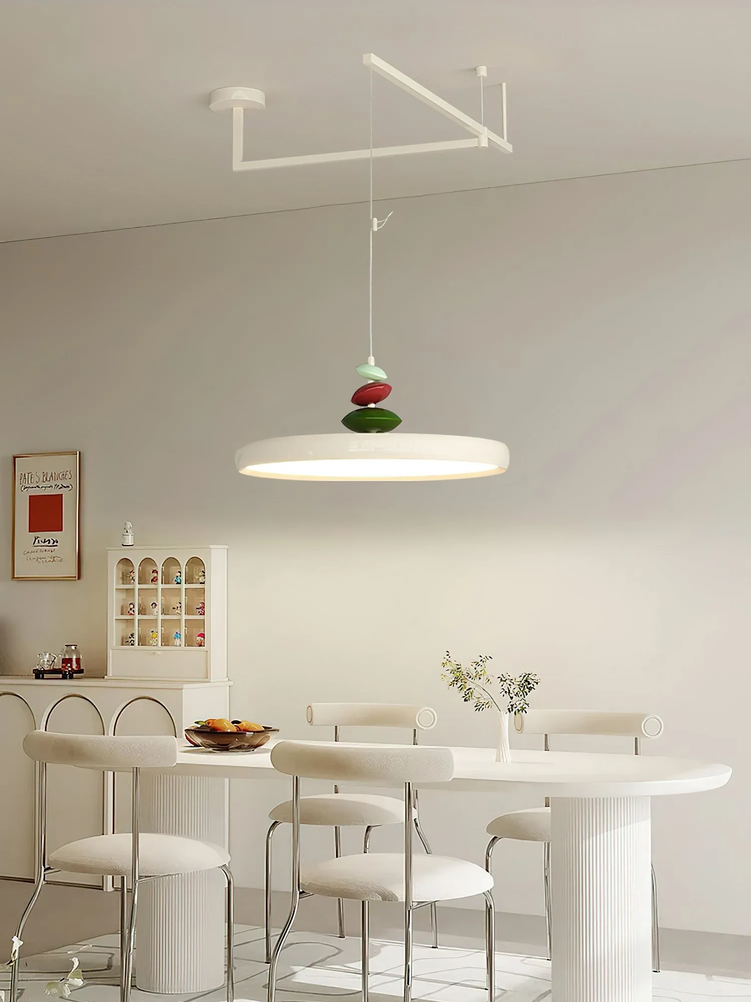 Swing Arm Stone Pendant Light M406