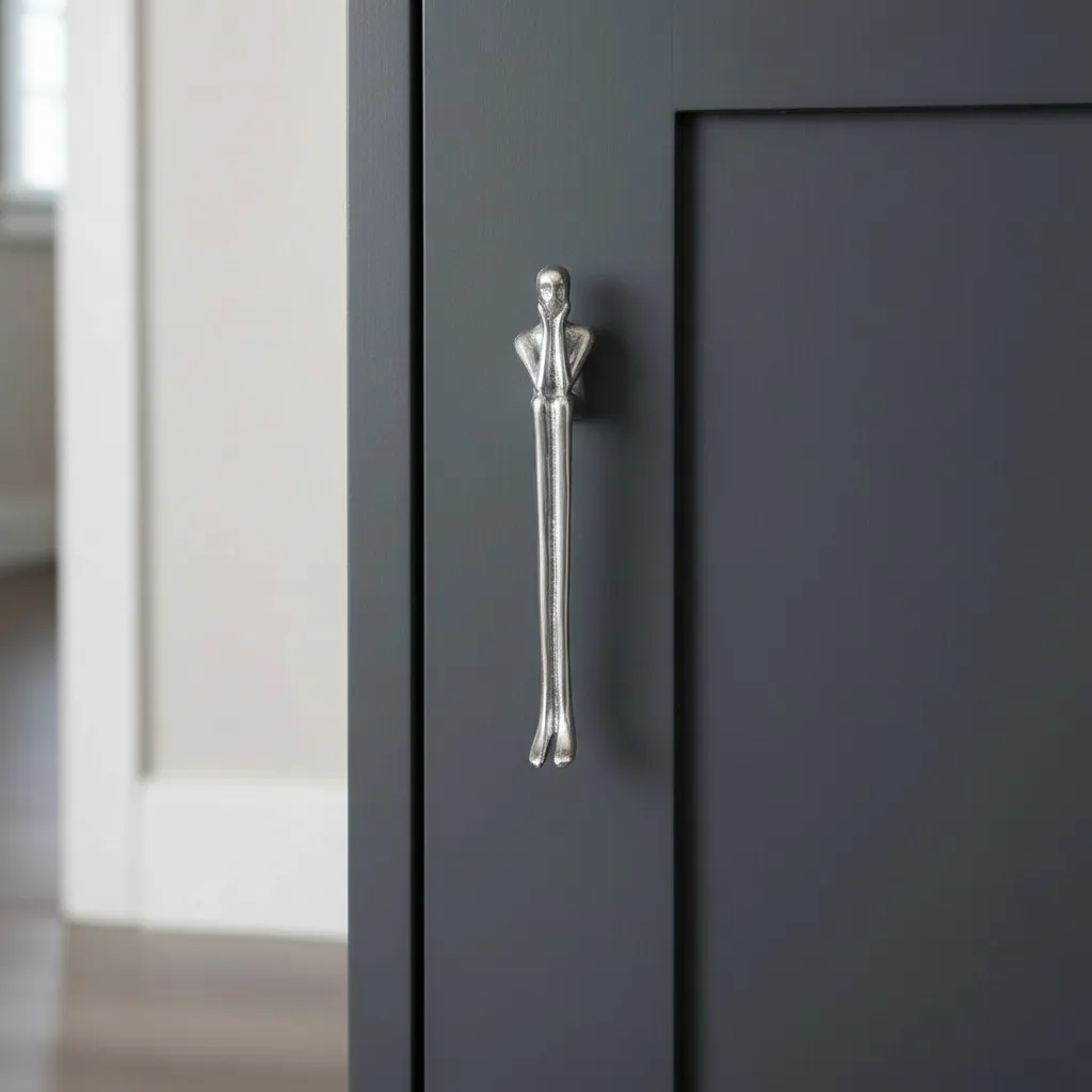 Verlitho Sculptural Metal Handle – Contemporary Drawer Pull Decor T1188