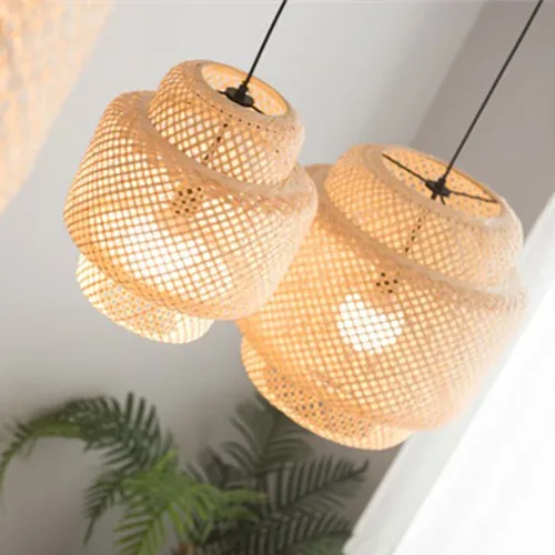 Inn Rattan Pastoral Zen Pendant Light