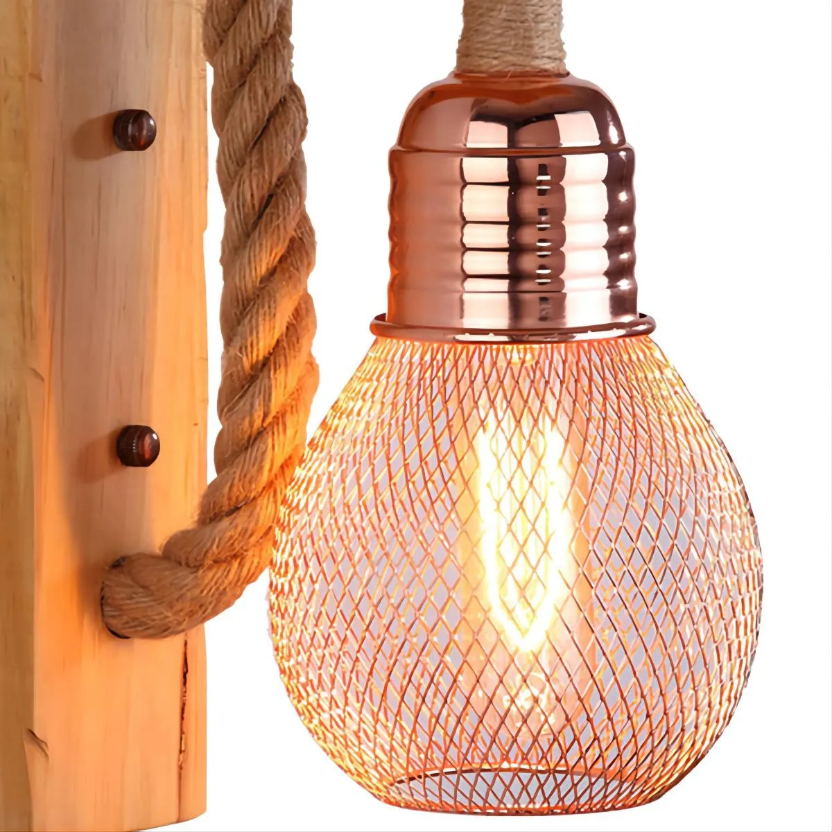 Hemp Rope Wall Lamp