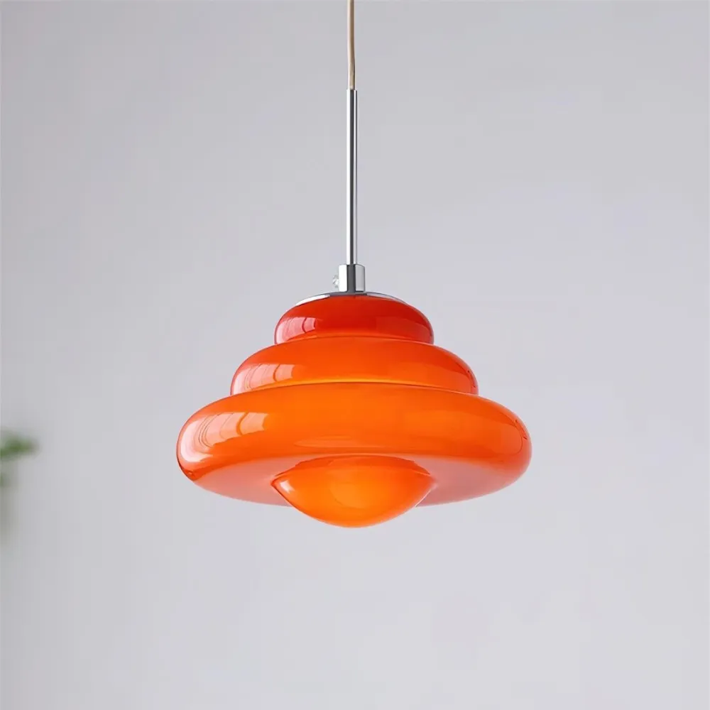 Tiered Pendant Lamp - Modern Glass and Metal for Dining Room S245