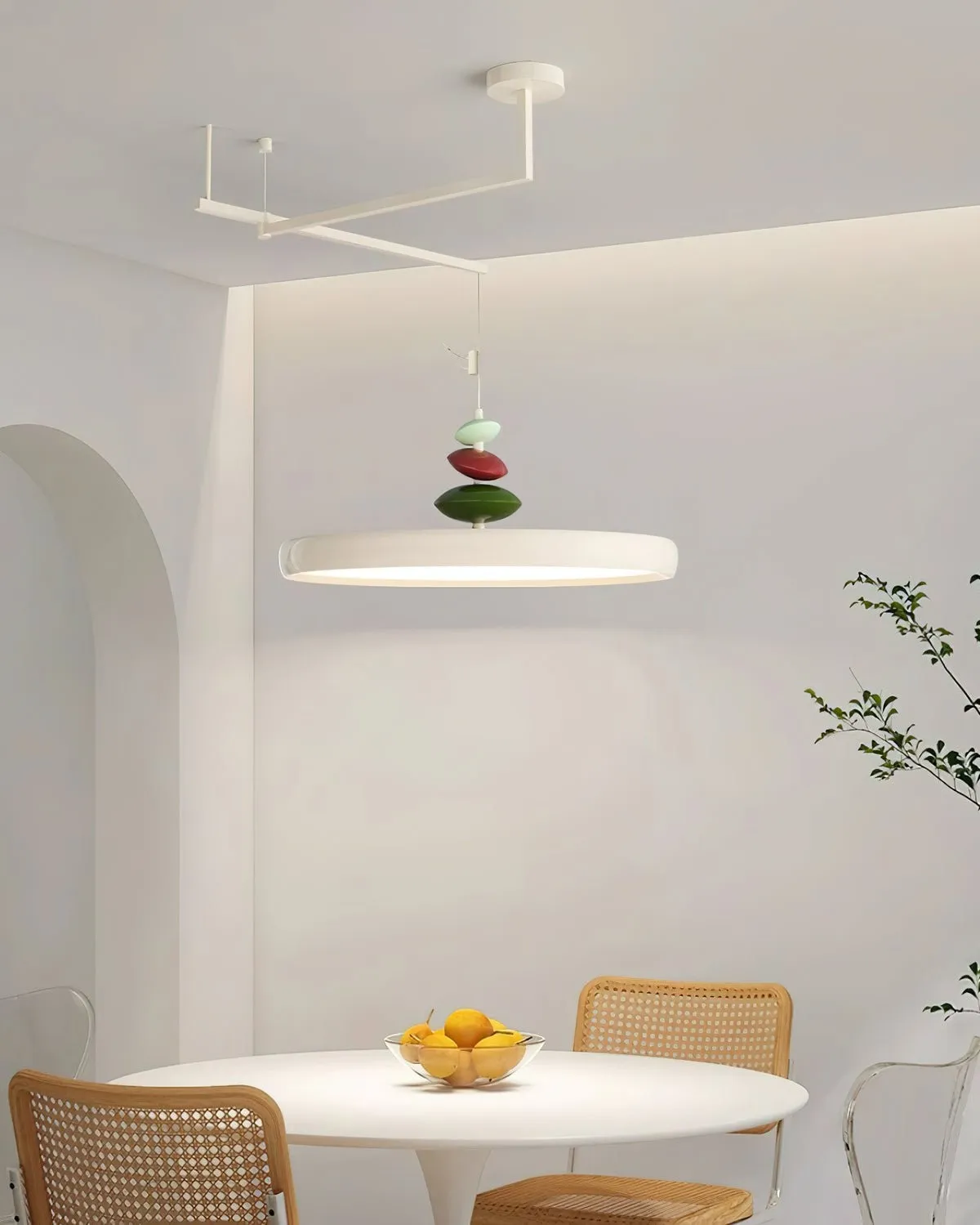 Swing Arm Stone Pendant Light M406