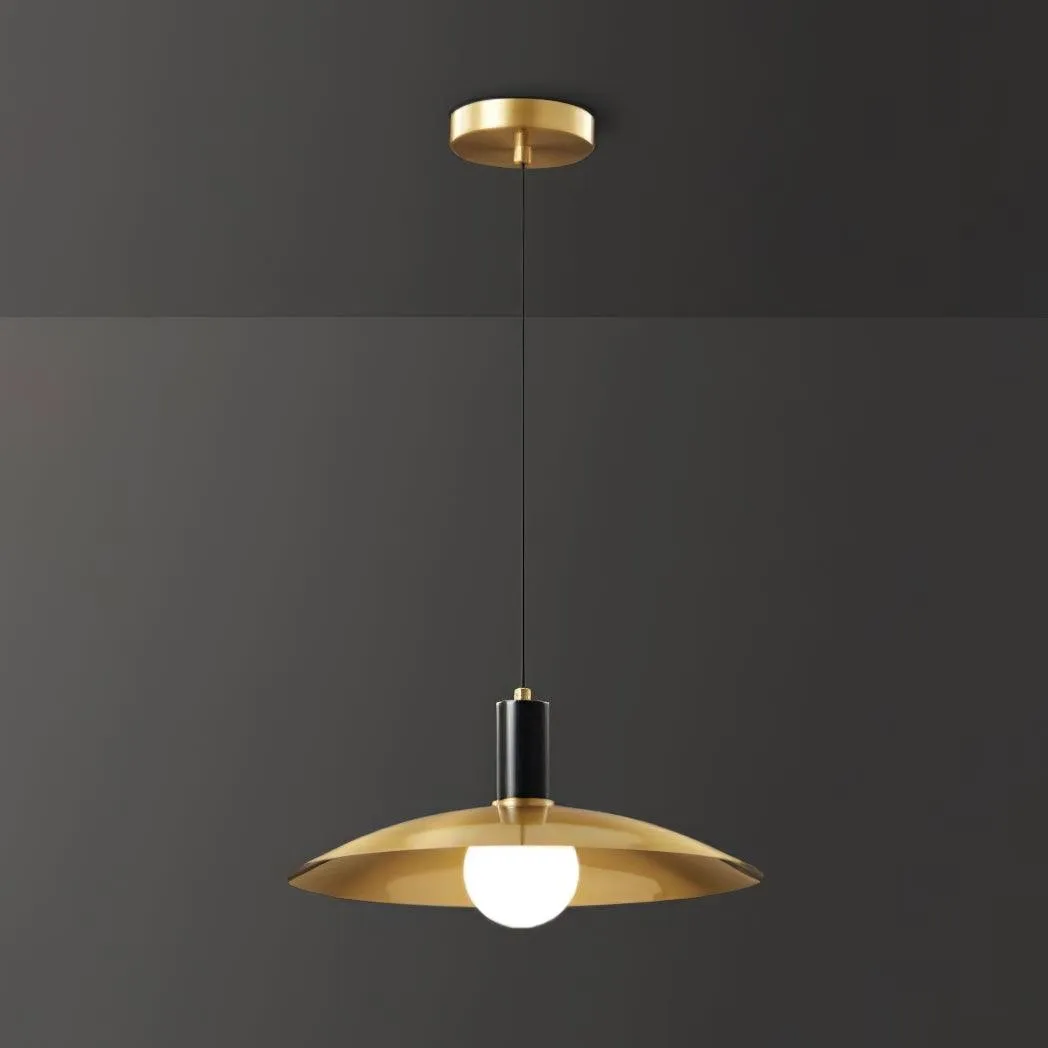 Brass Flared Pendant Lamp M469