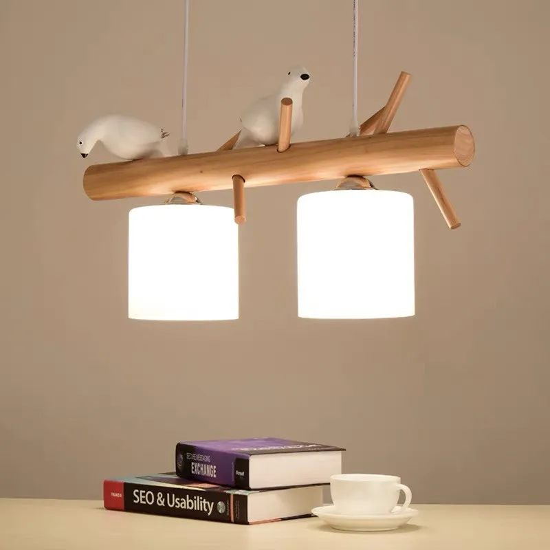 BIRDY Wooden Pendant Light