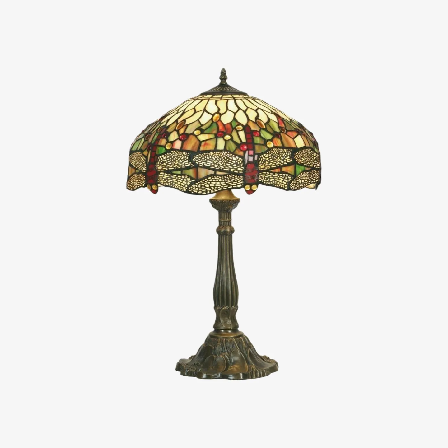 TF Harken Decorative Jewel Table Lamp - Stunning Glass Design Perfect for Bedroom or Living Room T946