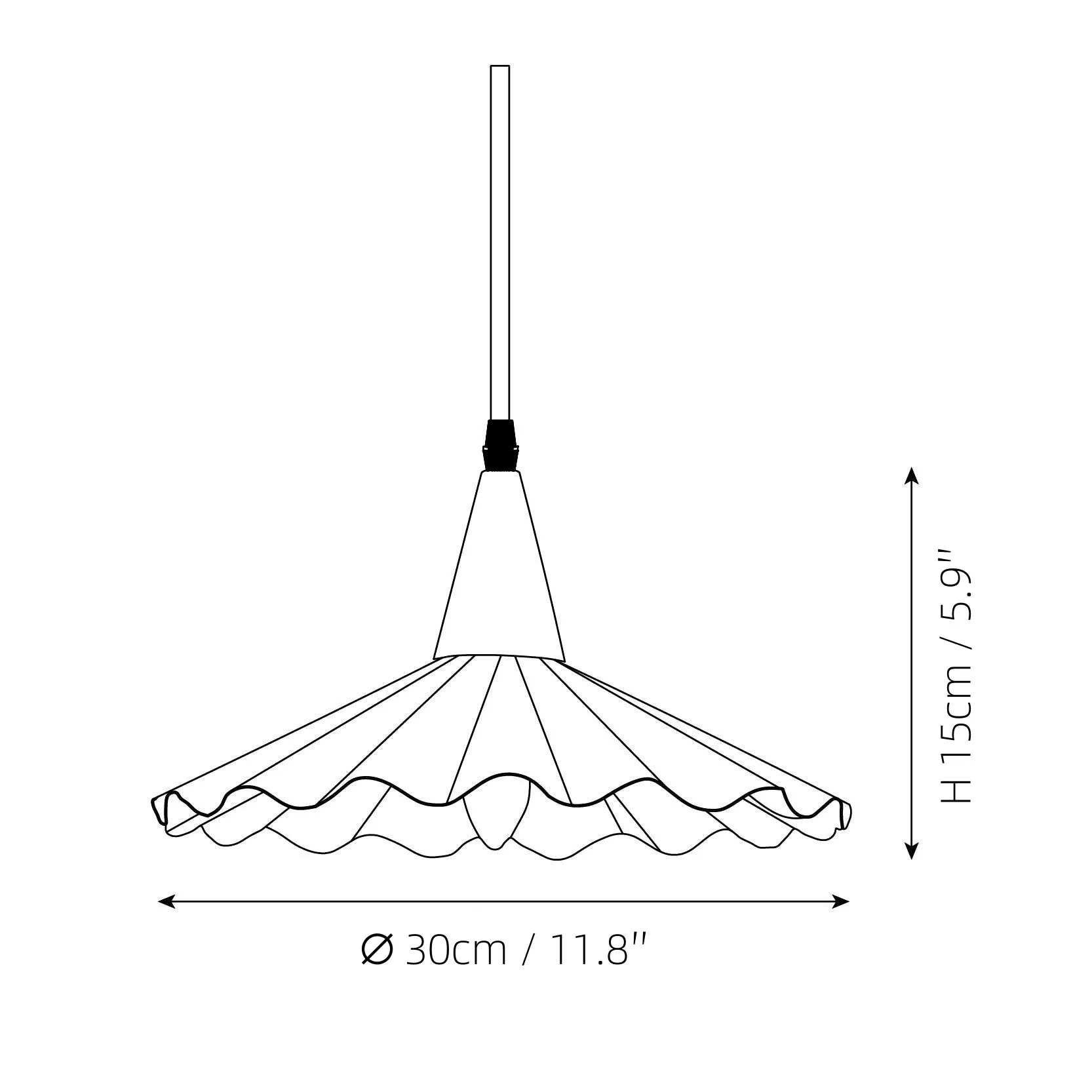 Ruffles Pendant Lamp P016
