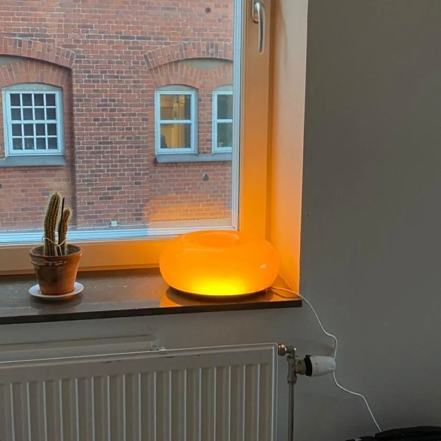 Glass Donut Table Wall Lamp - Bauhaus Style Accent Light Fixture S77