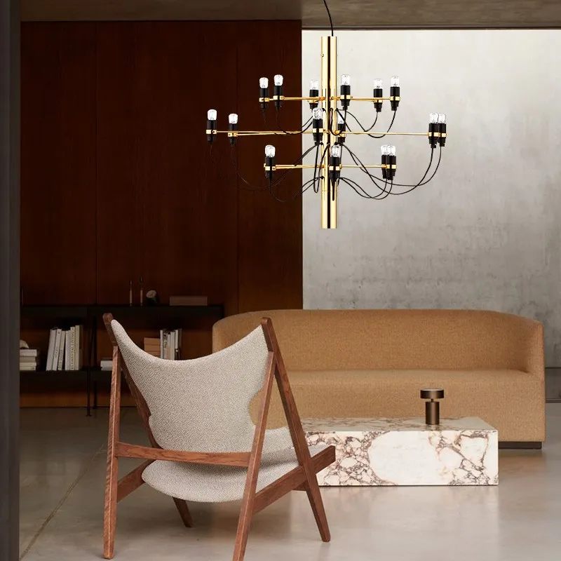 Tendrila Multi-Light Chandelier - Industrial Style Pendant Light for Dining Room