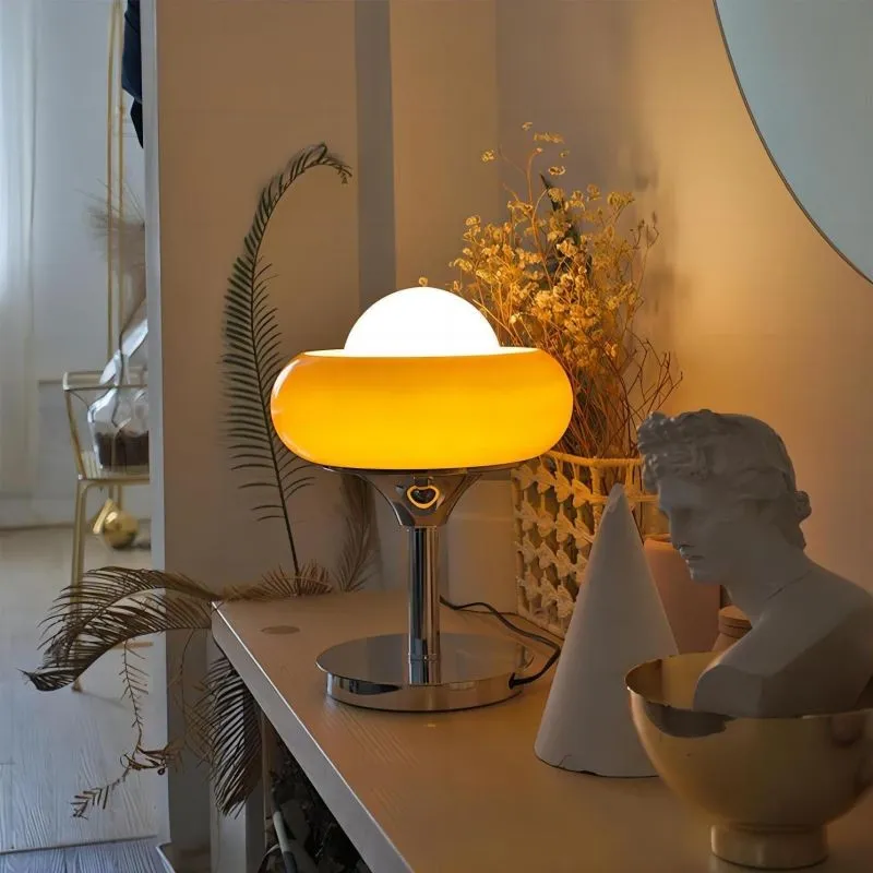 Bauhaus Glass Creative Egg Tart Table Lamp S141