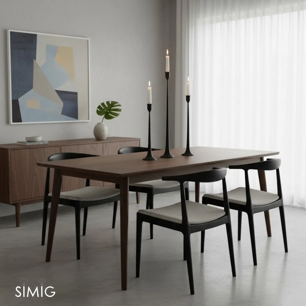 Tegna Tall Minimalist Taper Candle Holders - Modern Dining Table Decor T1190