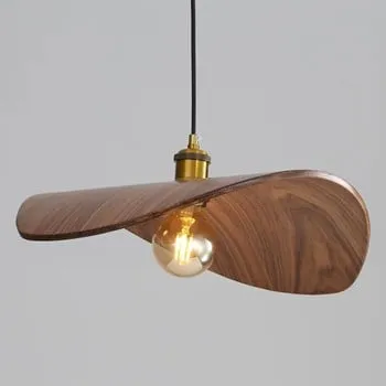 Wooden Dragonfly Pendant Light