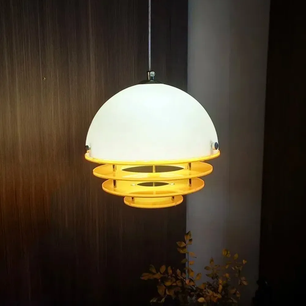 Bauhaus Sunset Pendant Lamp - Warm Ambient Lighting for Living Room S213