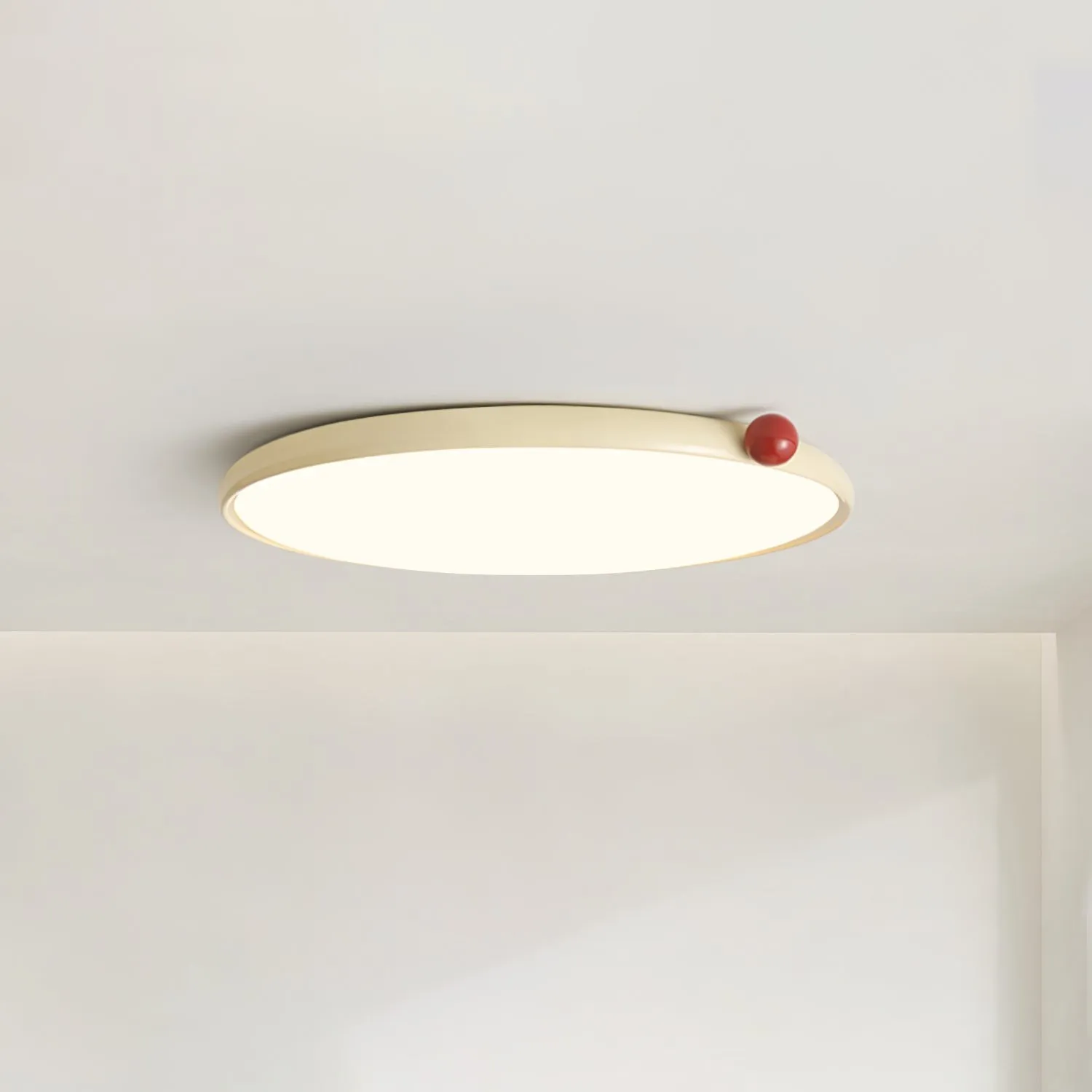 Minimalist Disc Cream Style Ultra-thin Ceiling Lamp M440
