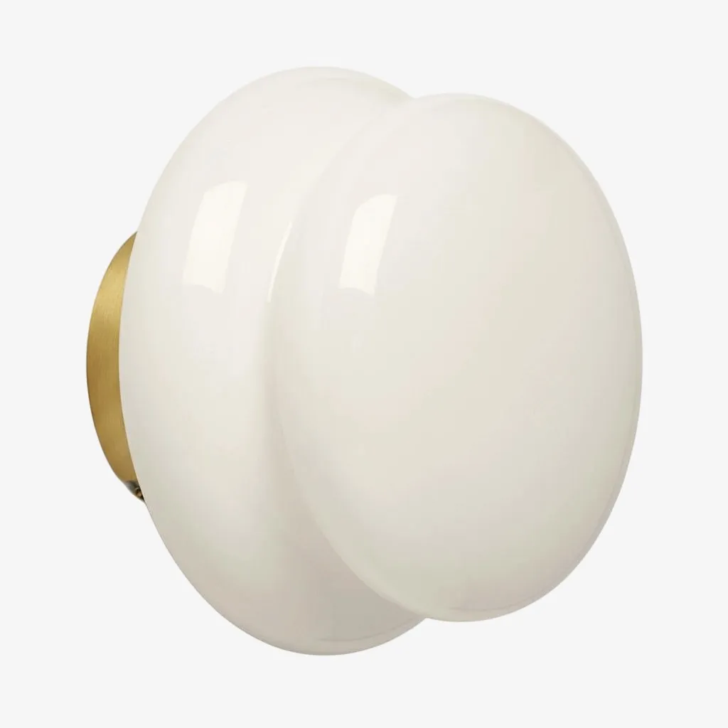 Orra Opaline Glass Wall Sconce - Classic Ambient Light for Hallway T423