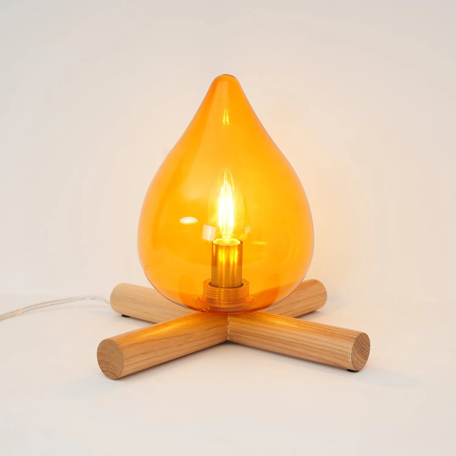 Funny Fire Shape Small Flame Table Lamp M55
