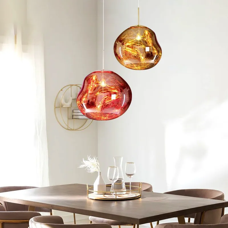 Dynamic Surface Pendant Light For Living Room S208