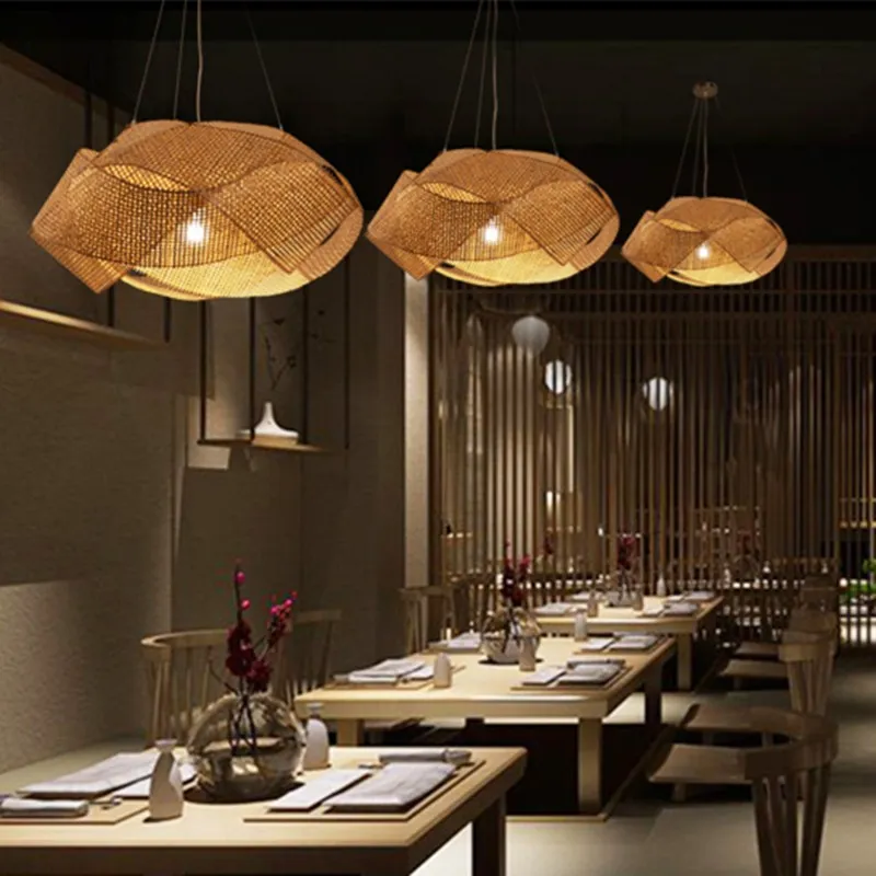 Southeast Asian Style Rattan Chandelier
