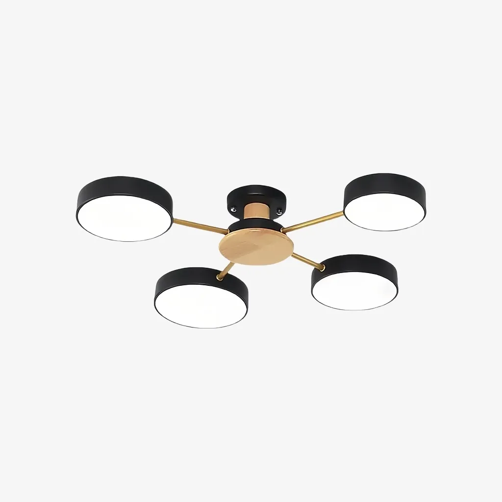 Stylish Wood-Branch Ceiling Lamp - LED Light for Dining Room and Living Room S378