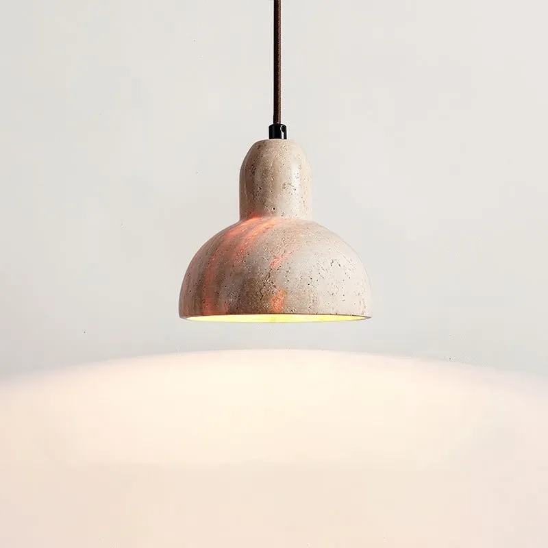 Wabi-Sabi Style Creative Travertine Pendant Light M502