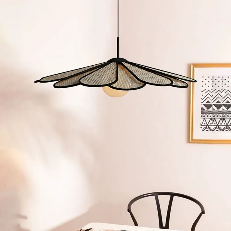Wabi-sabi Rattan Pendant Light