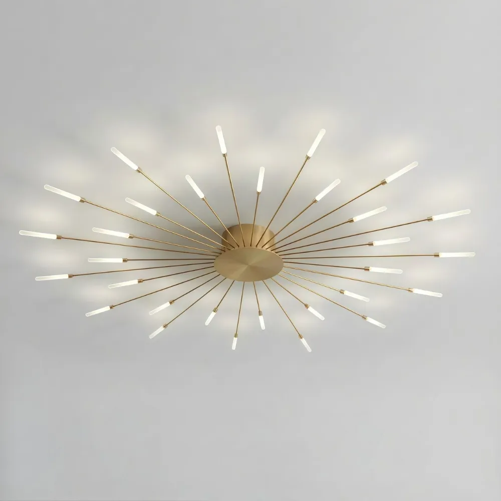 Sputnik Led Fireworks Flush Mount Ceiling Light S40
