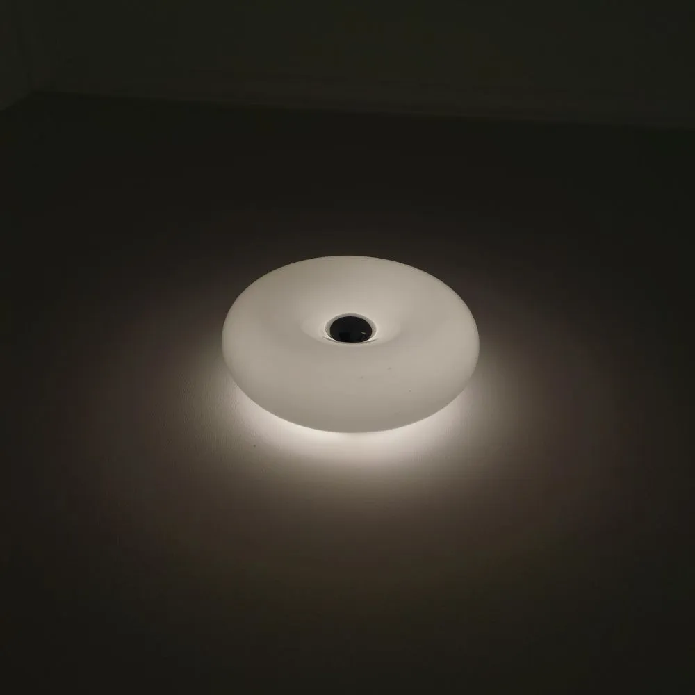 Glass Donut Table Wall Lamp - Bauhaus Style Accent Light Fixture S77