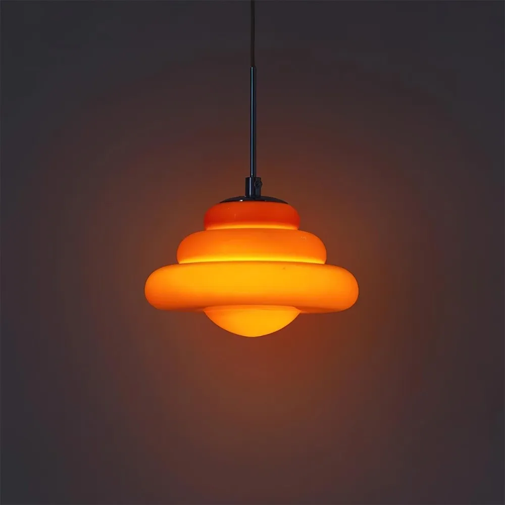 Tiered Pendant Lamp - Modern Glass and Metal for Dining Room S245