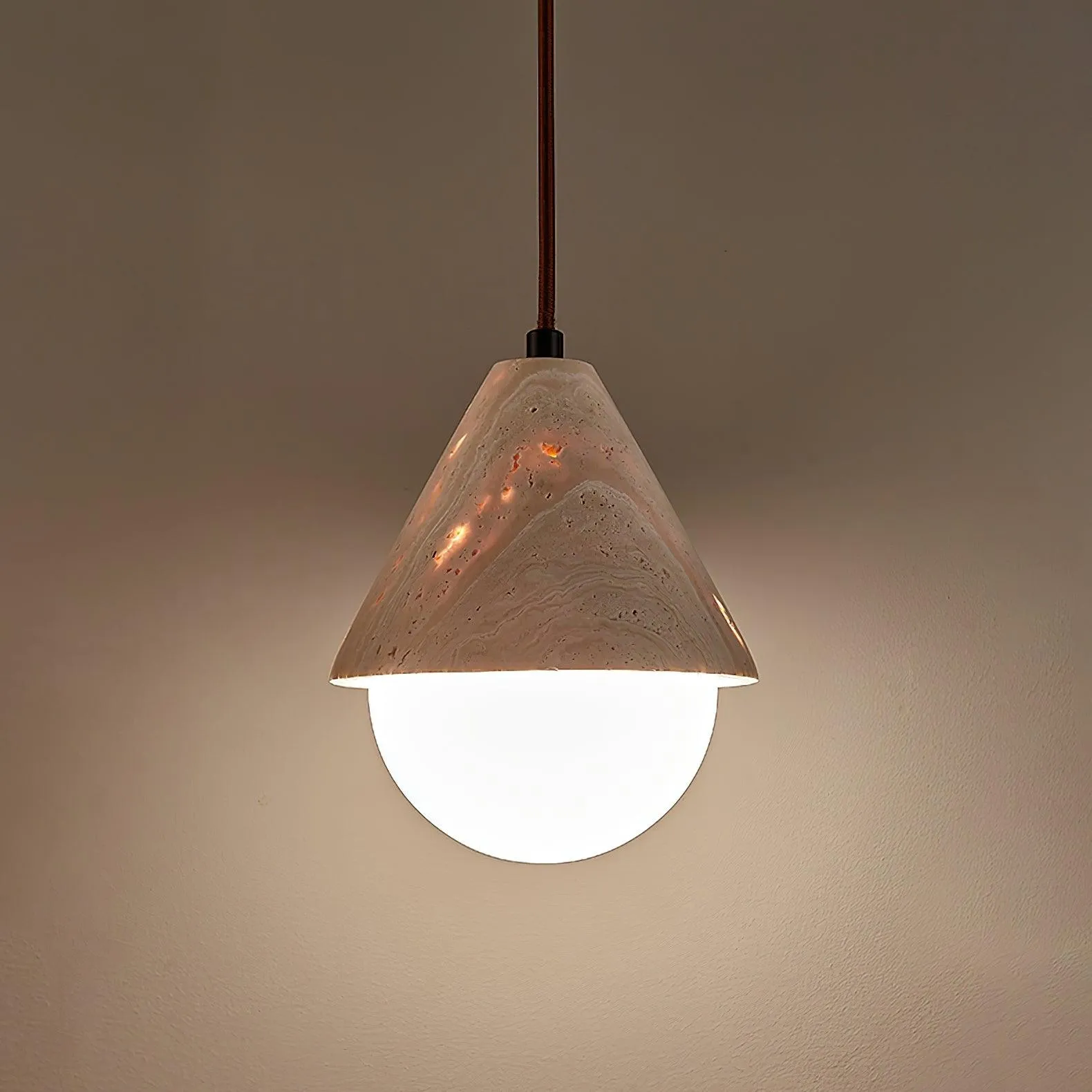 Travertine Pendant Light T2115