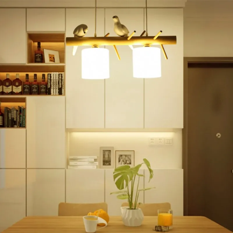 BIRDY Wooden Pendant Light