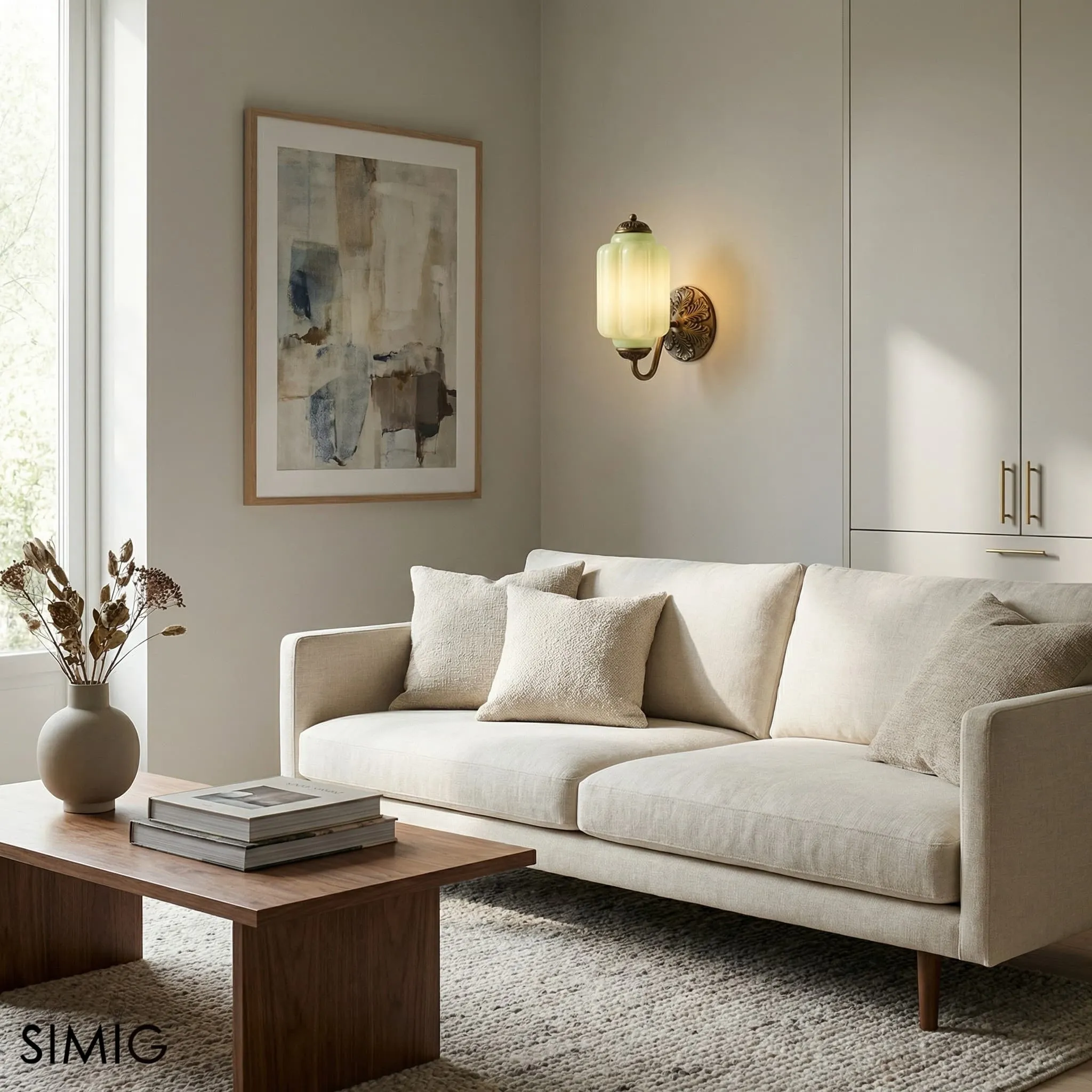 Eloise Elegant Glass Wall Sconce - Vintage Lighting for Bedroom T290