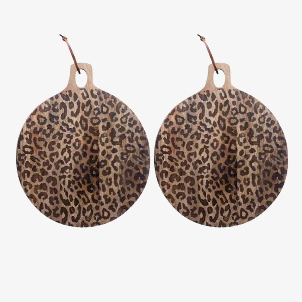Lepwood Round and Square Leopard Board – For Entertaining Guests T1163