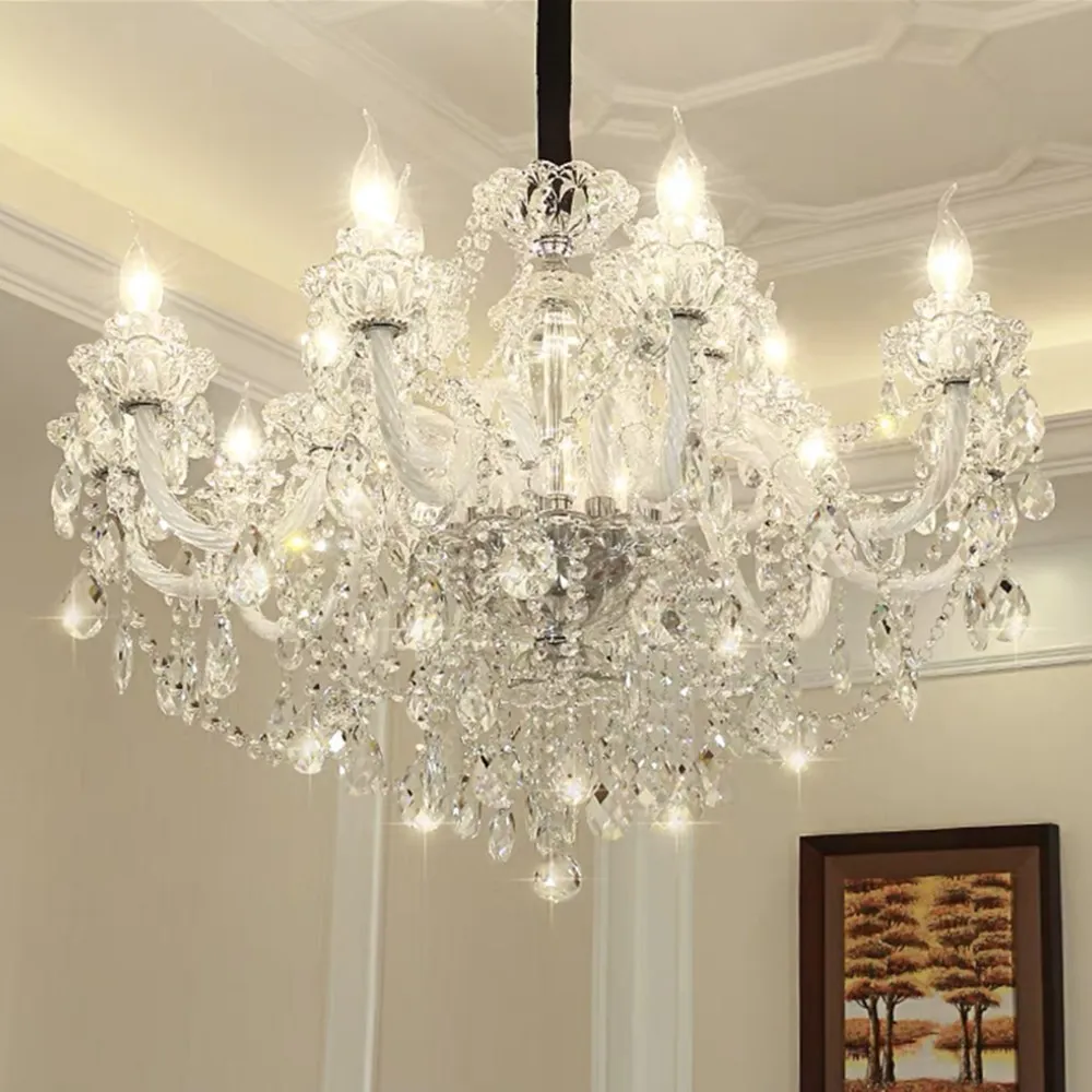 Candlestick Crystal Chandelier