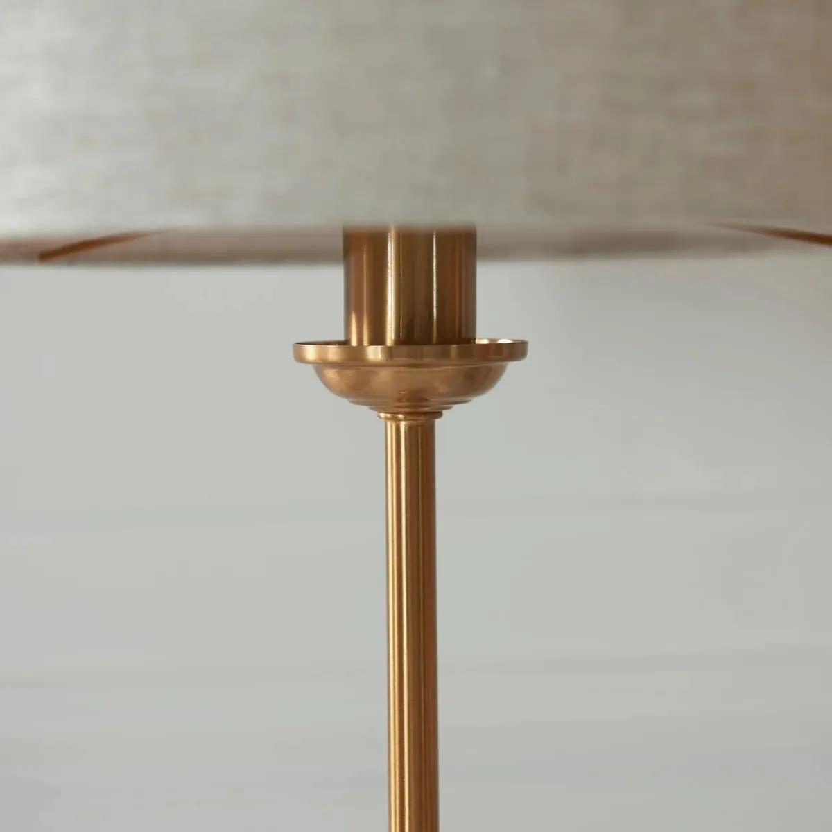 Tela 1‑Light and 3‑Light Table Lamp - Modern Linen & Metal for Bedside or Living Room T847