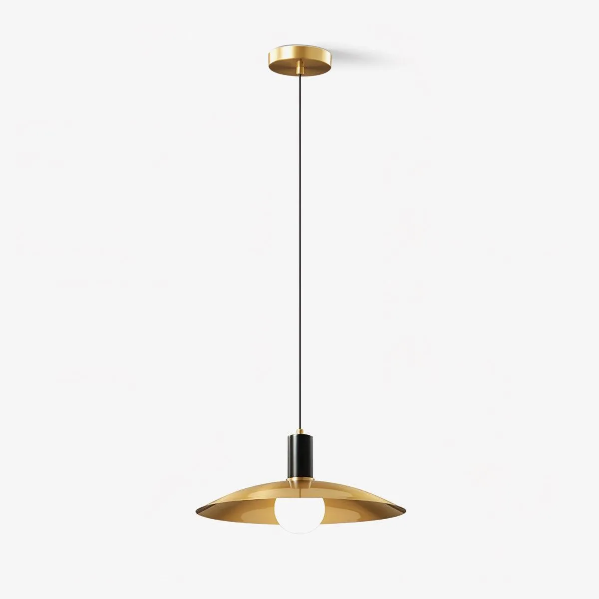 Brass Flared Pendant Lamp M469