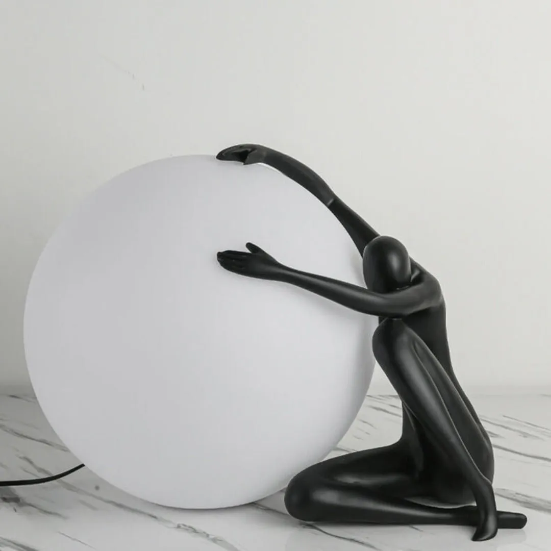 Humanoid Ball Holding Table Lamp M583
