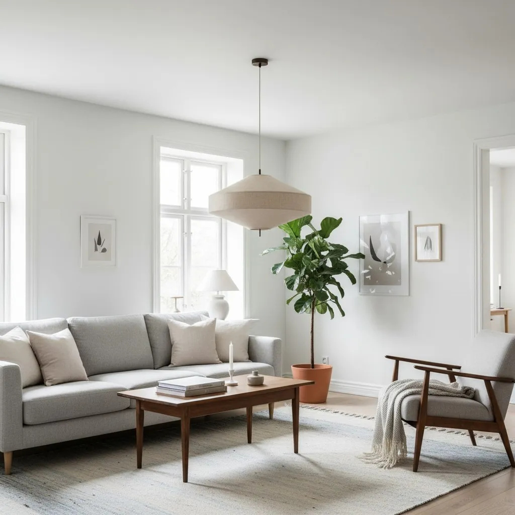 Zalen Layered Pendant Light - Vintage Metal Linen for Living Room T651
