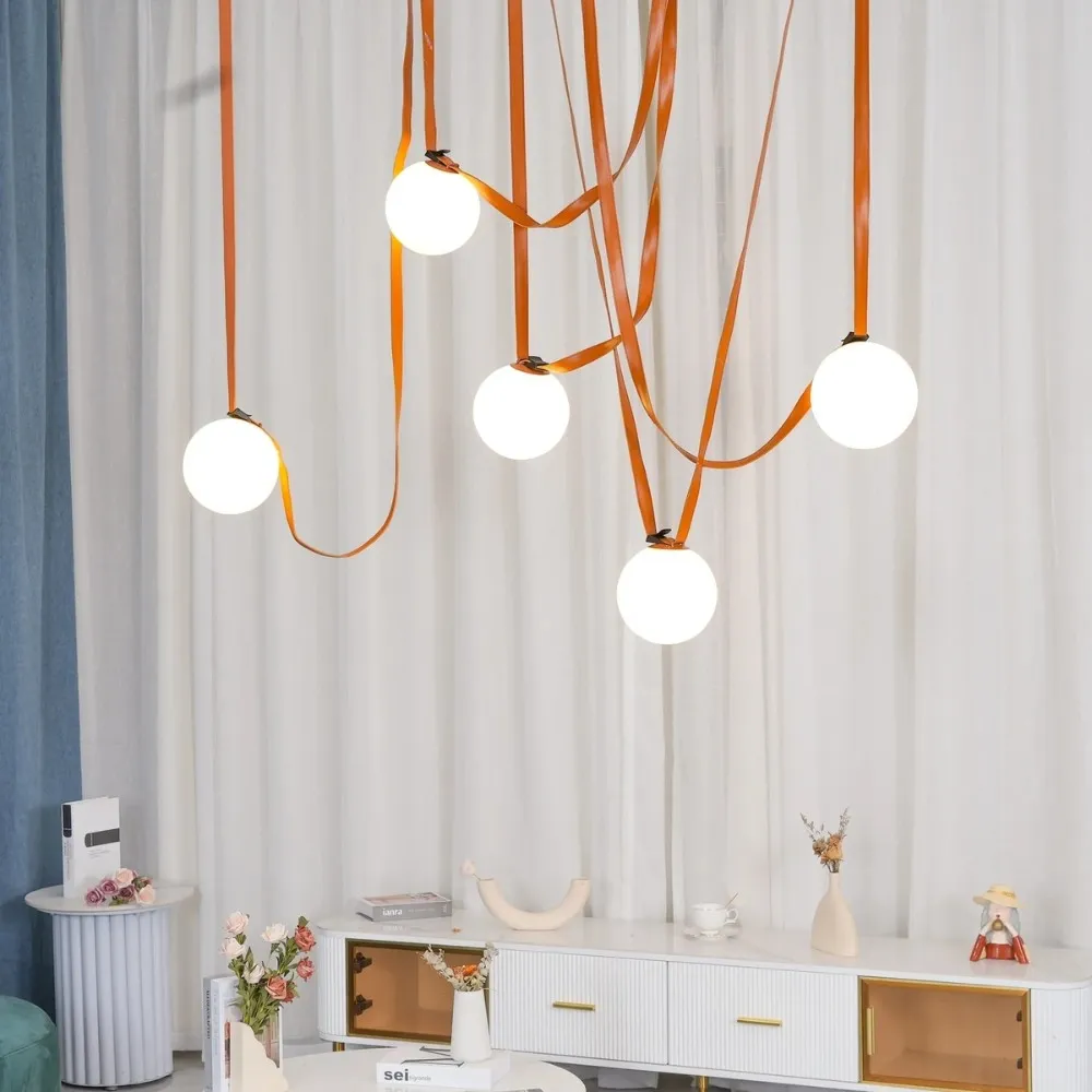 Flexible Belt-Style Pendant Lamp for Customizable Ambient Light S241