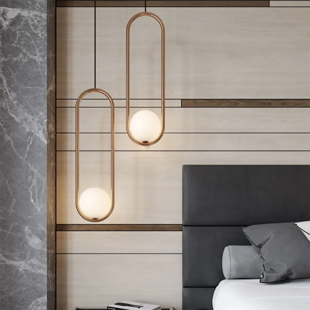 Halozen Pendant Lamp - Elegant Metal and Glass Pendant for Living Room