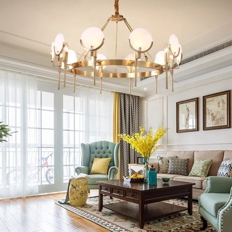 DISC Marble Chandelier