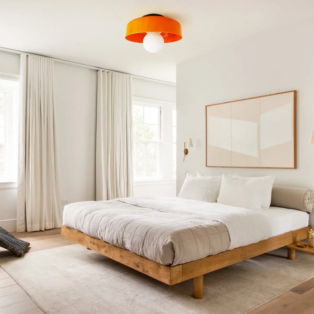 Modern Round Flush Mount Morandi Ceiling Light S80