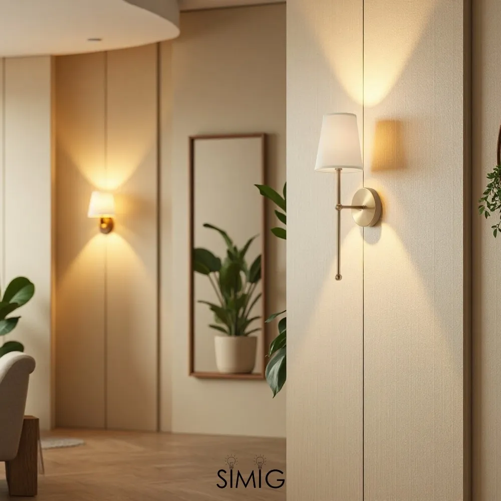 Modern Gold Wall Lamp ‑ Minimalist Design for Stylish Interiors  G21