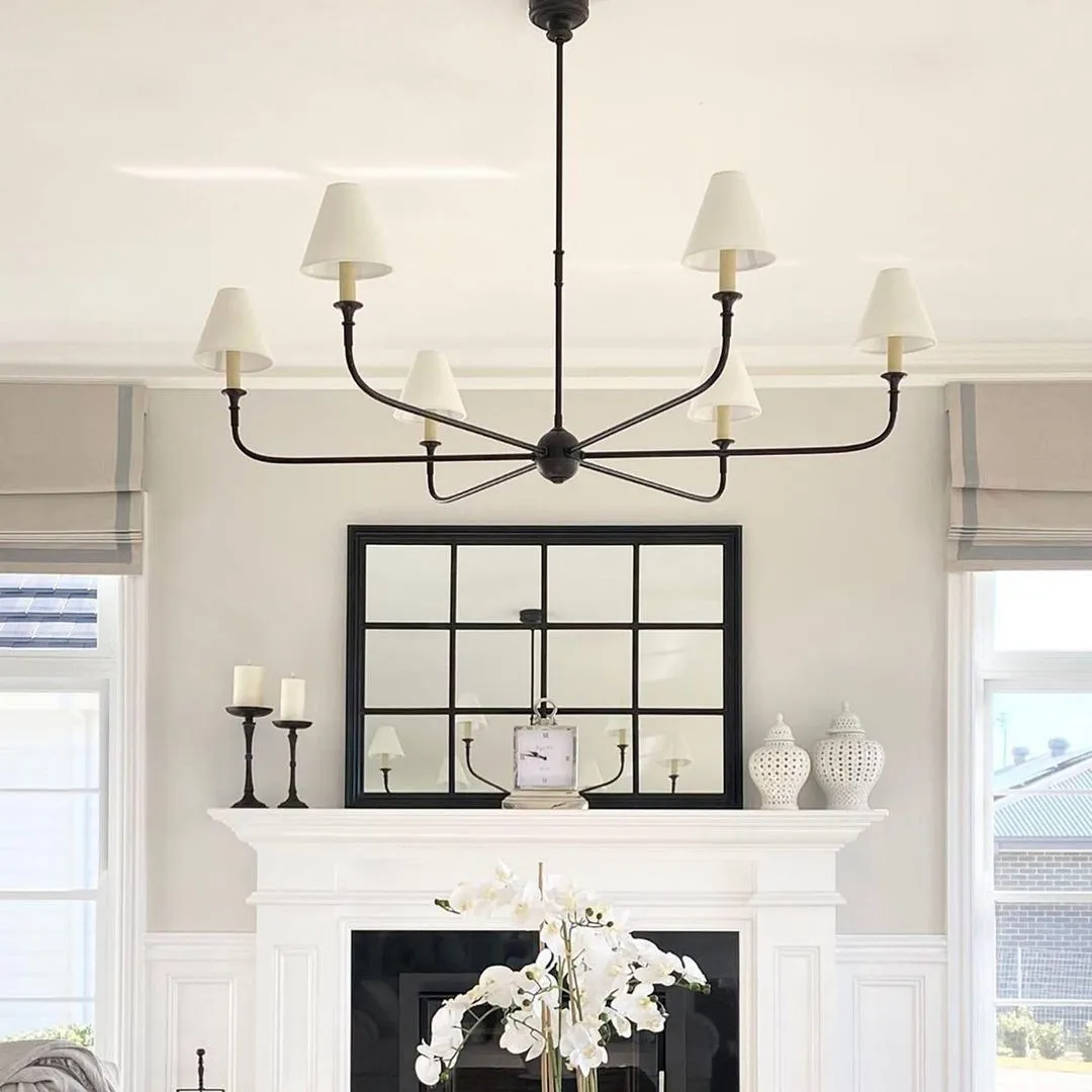 Piaf Geometric Metal Chandelier – Industrial Style for Dining Room T198