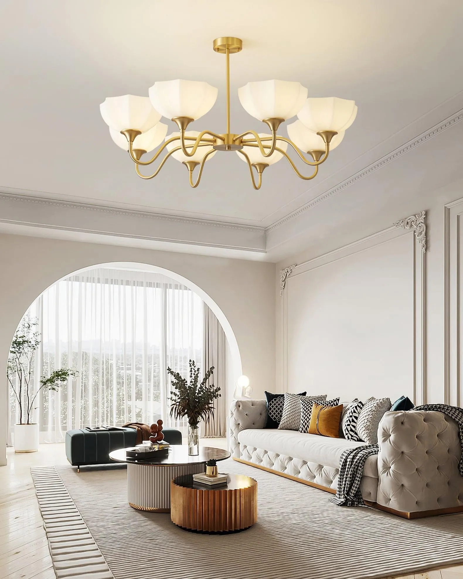 Nordic Garden Flower Glass Chandelier M204