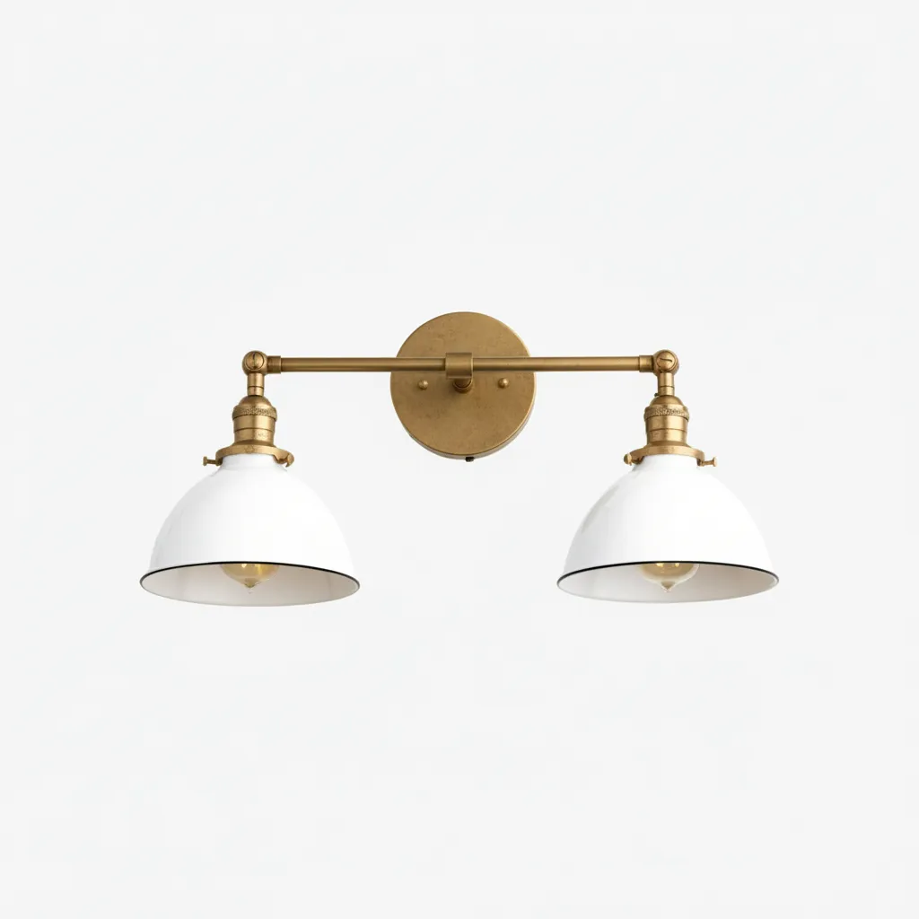 Conique Metal Industrial Vanity Light - Modern Bathroom Lighting Fixture T335