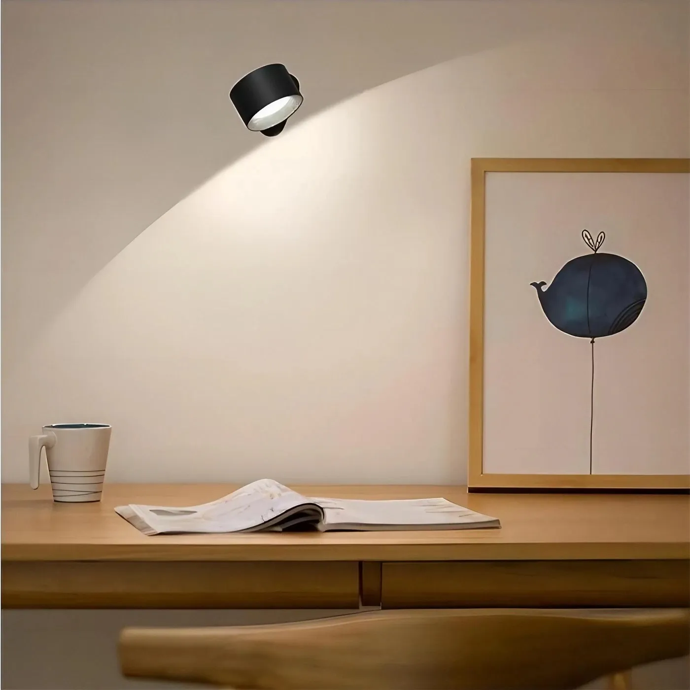 Wireless Rotatable LED Bedside Reading Wall Lamp S58