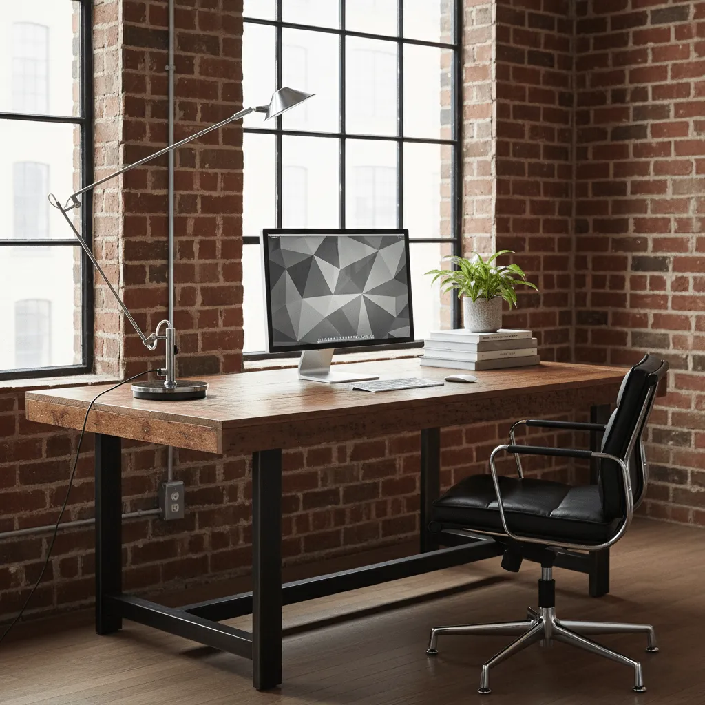 Adjustable Black Office Task Lamp T1596