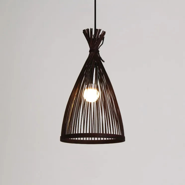 Bamboo Retro Groom Pendant Light