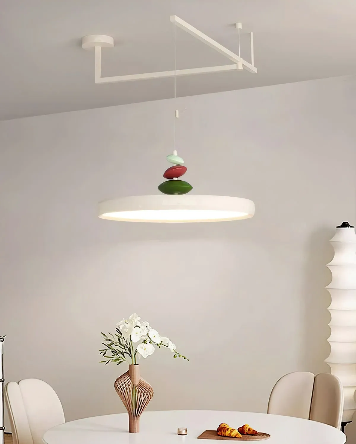Swing Arm Stone Pendant Light M406