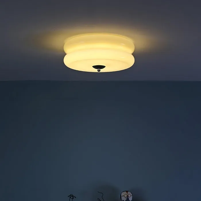 Vintage Glass Flush Mount Ceiling Light S115