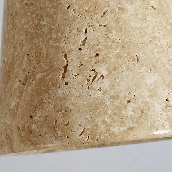 Natural Stone Wood Pendant Light - Minimalist Japanese Dining Lamp M08